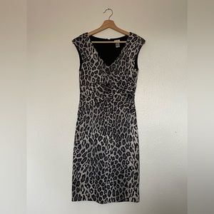Cache leopard print dress